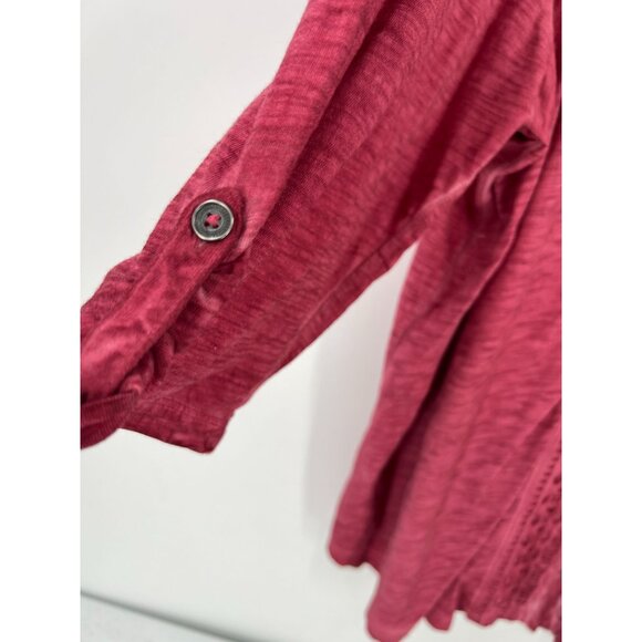 Catherines Women 3X Pink Boho Peasant Tunic Top - Picture 9 of 10